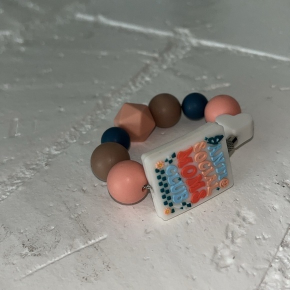 New Stanley Tumbler Cup Handle Charm Anti Social Moms Club Accessory Luggage Tag - Picture 9 of 11